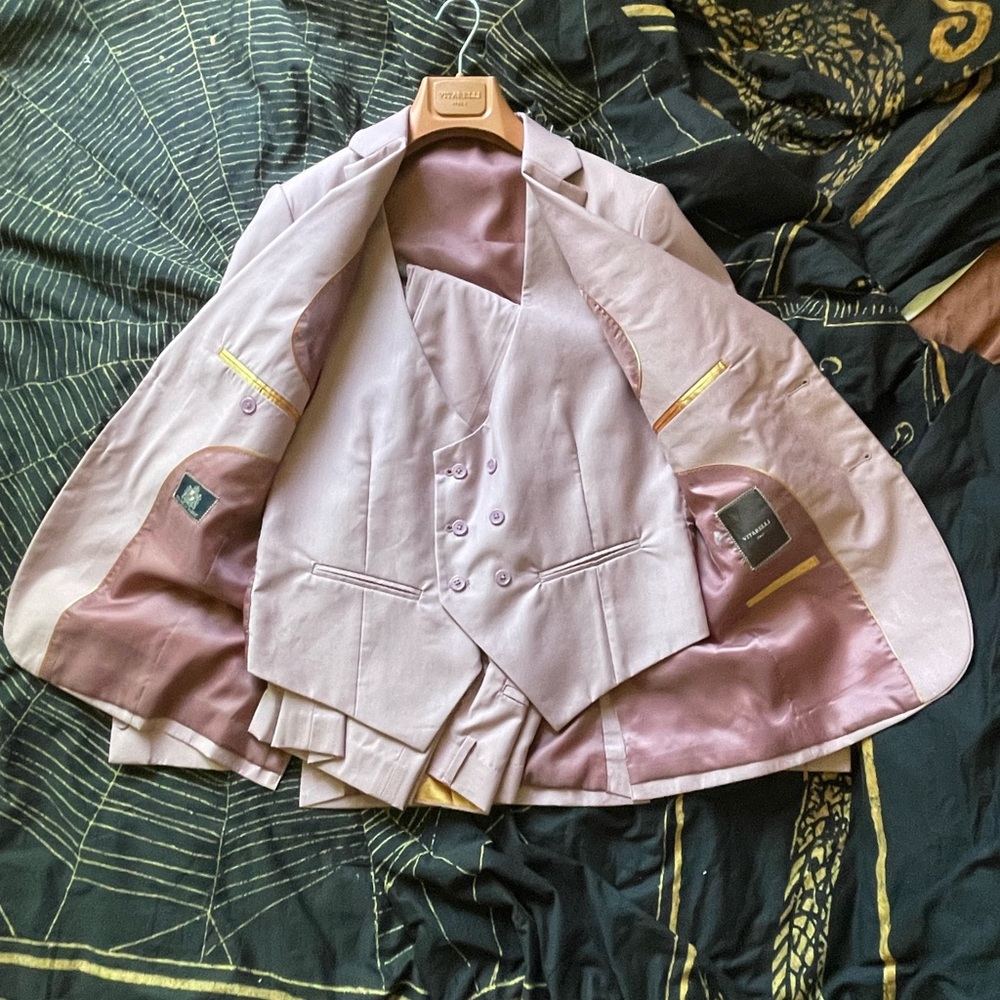 Tailored Pink Suit Set